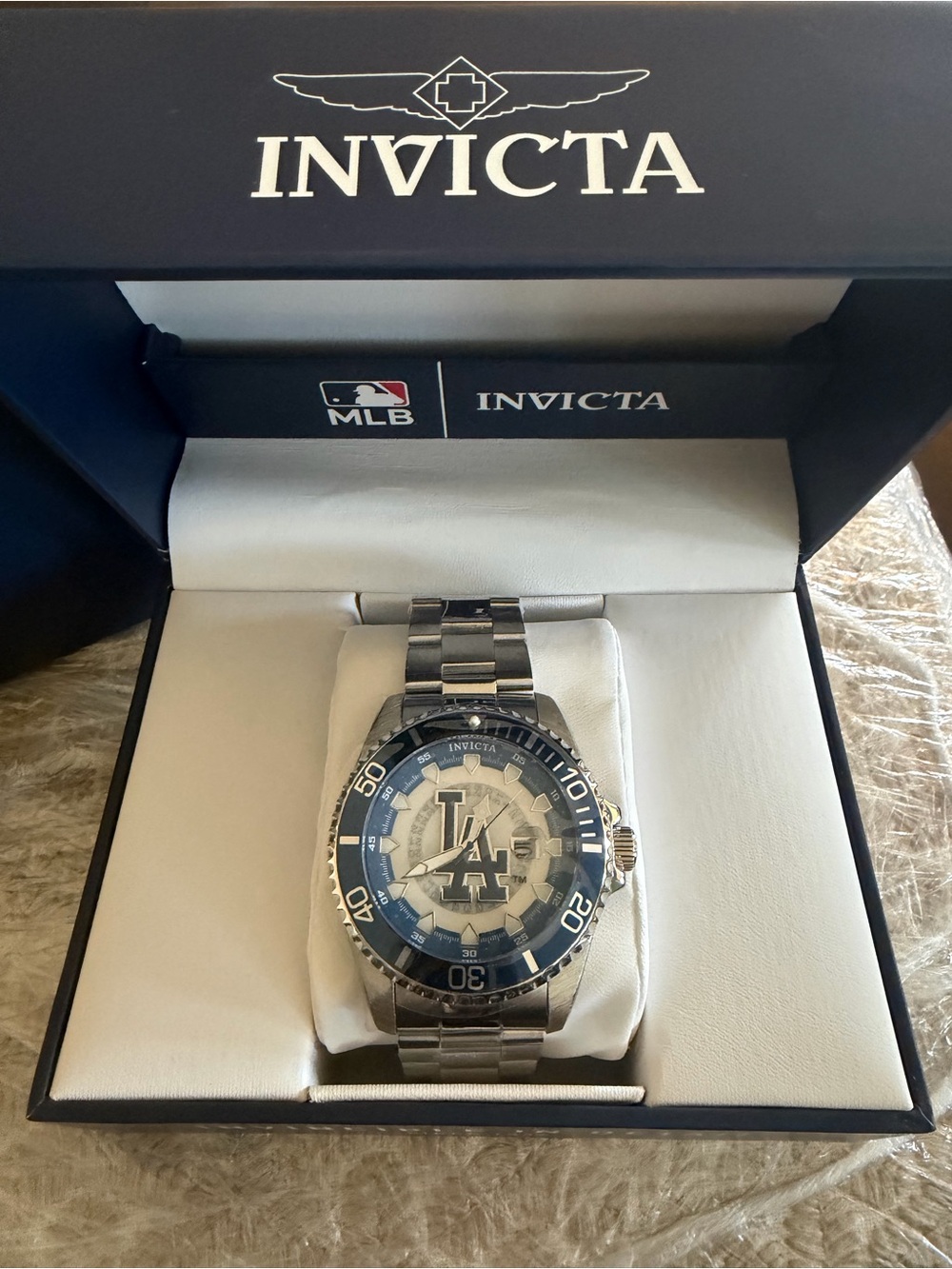 Invicta Stainless Steel Watch with Yellow Tag